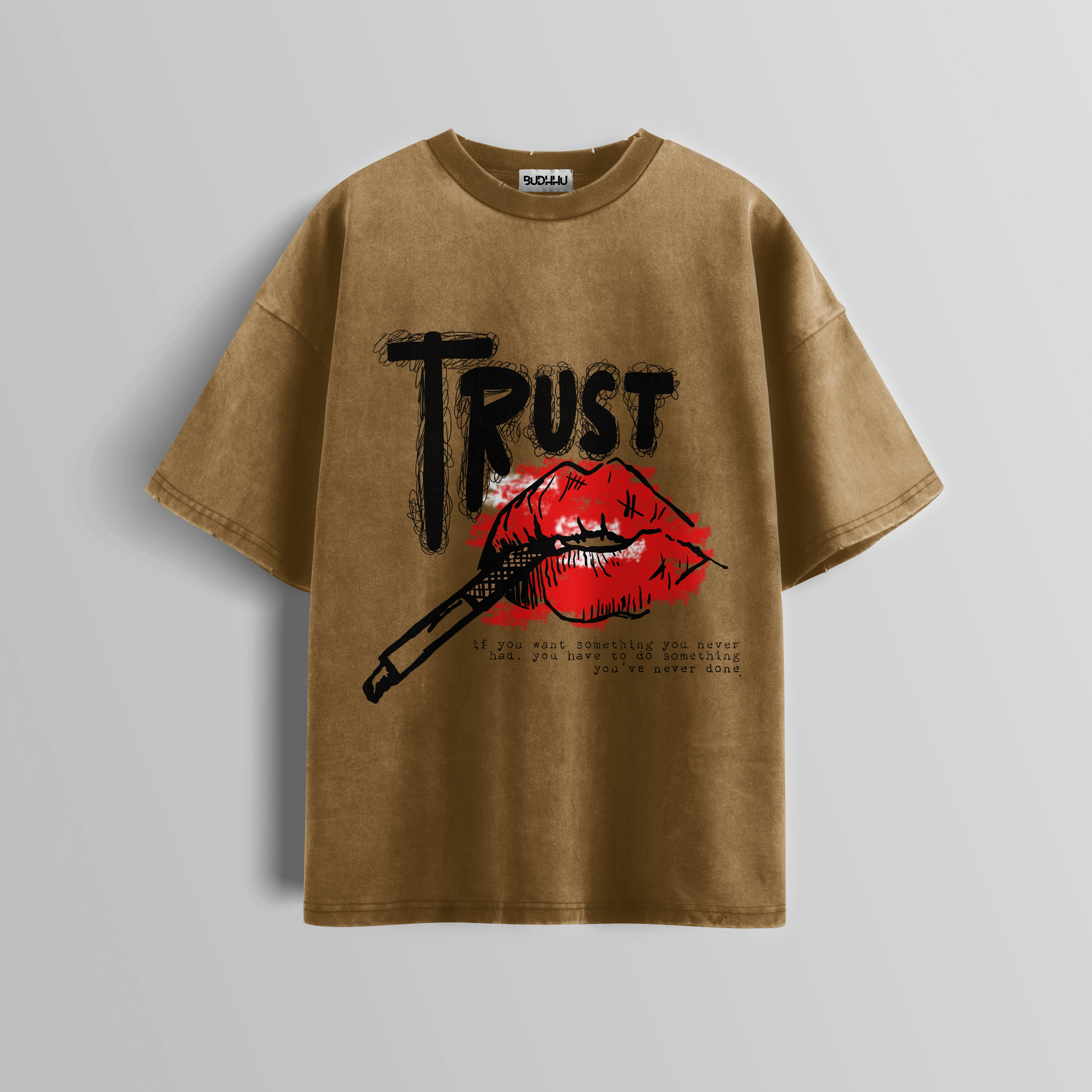 Trust No Rules Acid Wash Tee