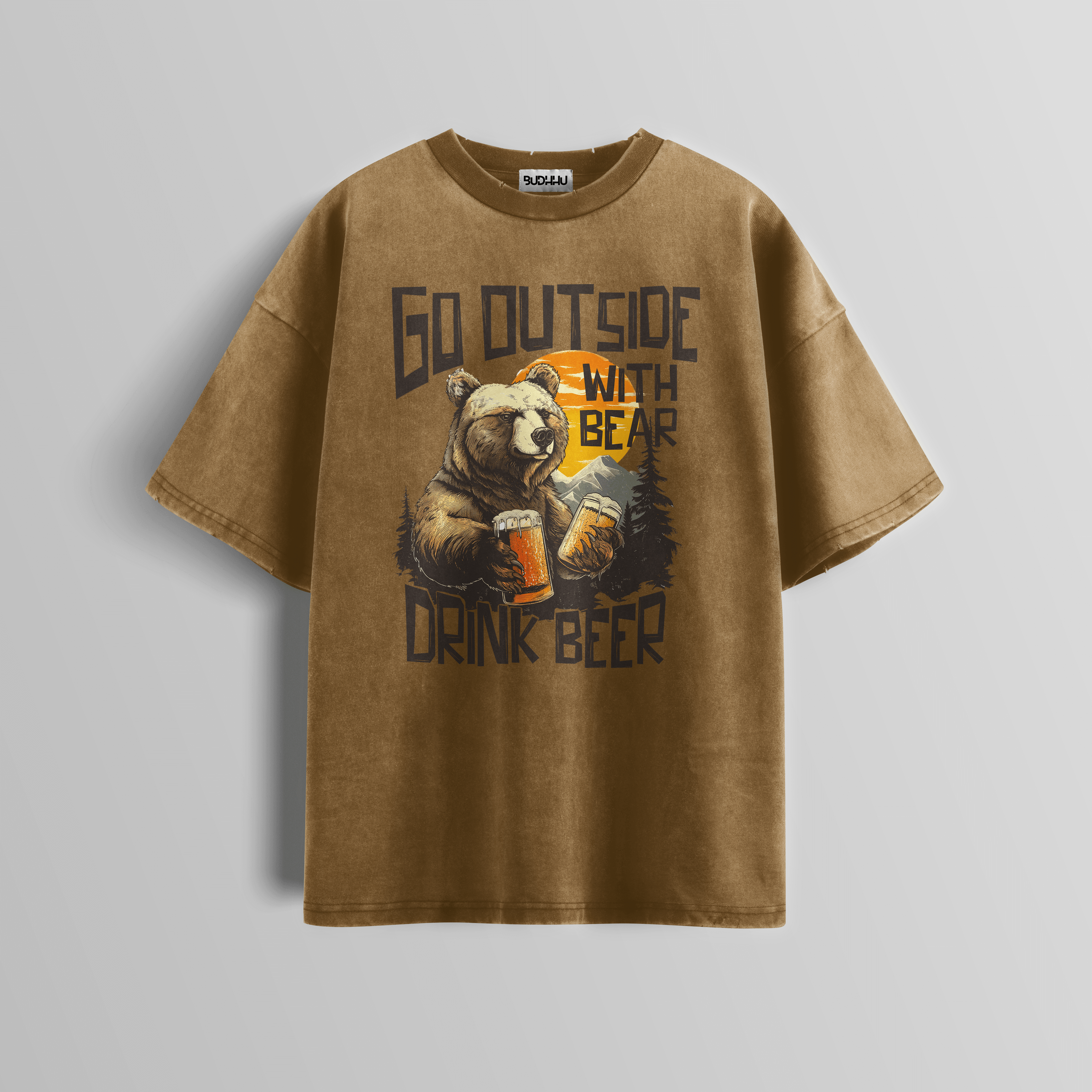 Wild Brews Acid Wash Tee