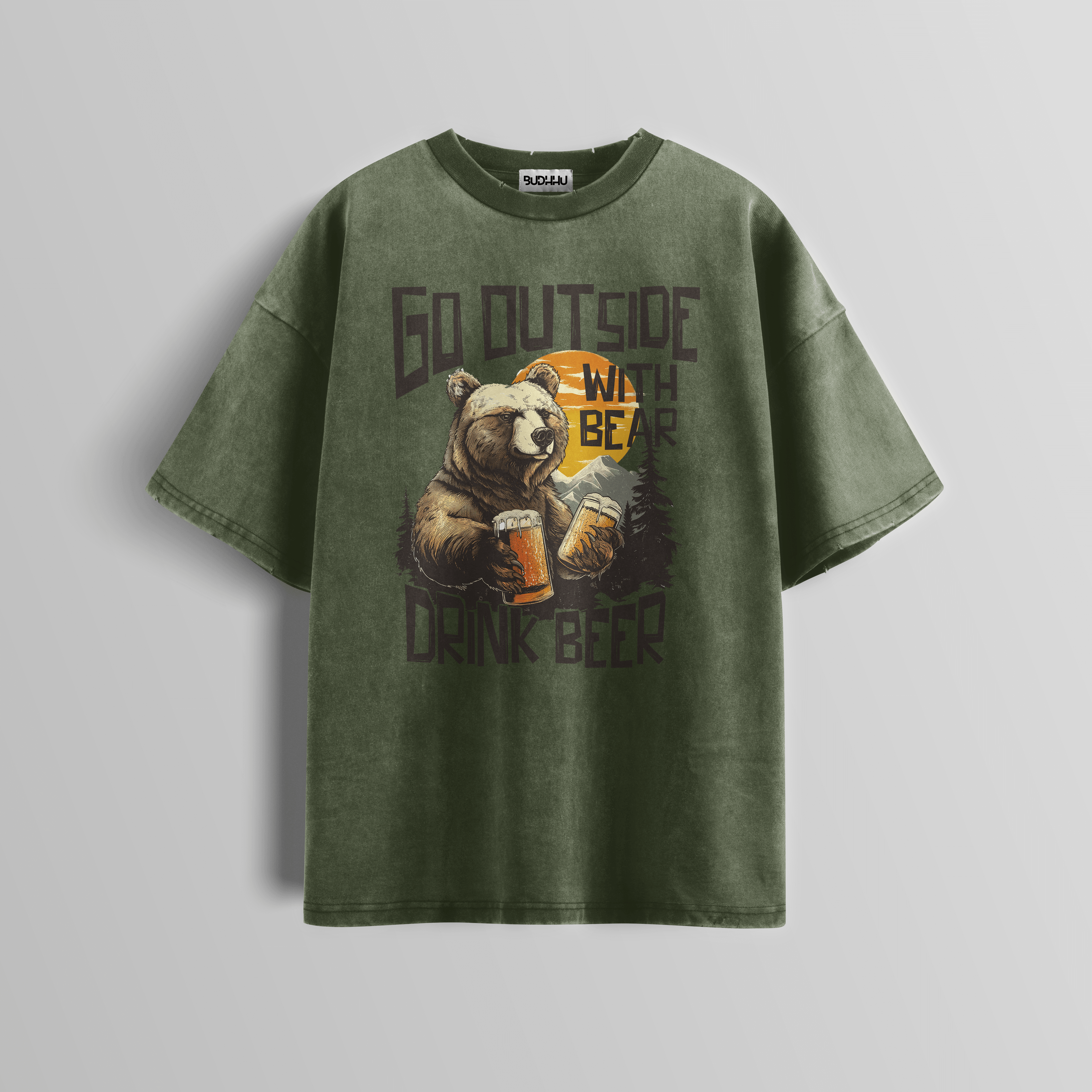 Wild Brews Acid Wash Tee