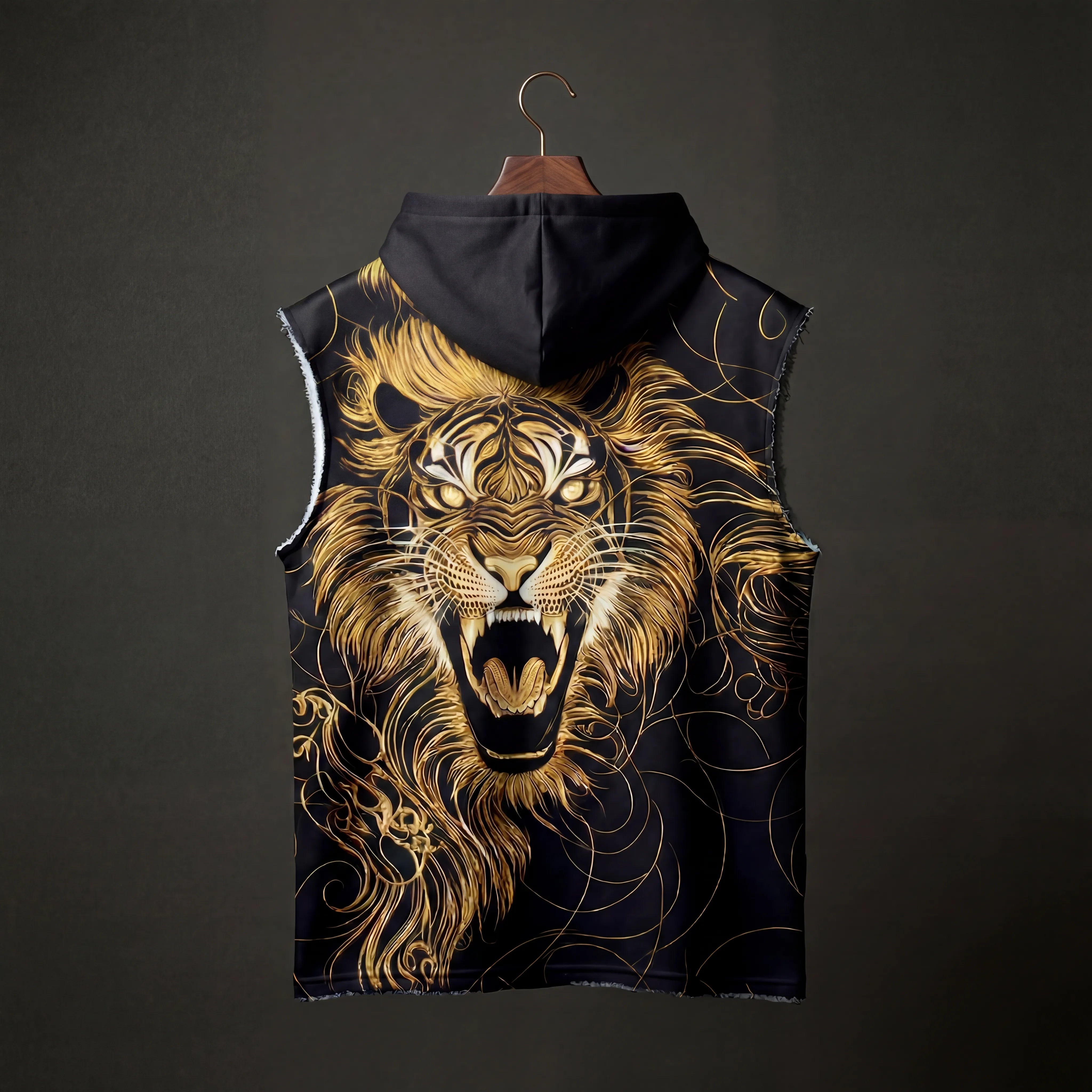Lionstorm Sleeveless Oversized Hoodie