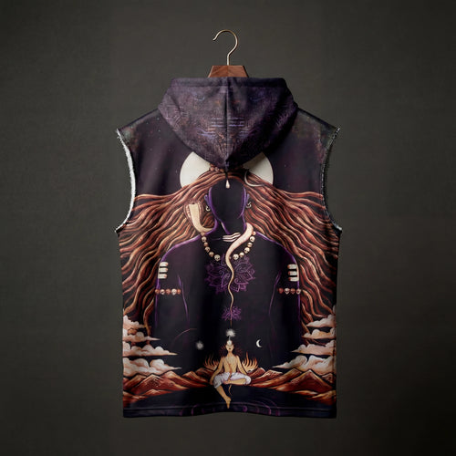Shivaverse Sleeveless Oversized Hoodie