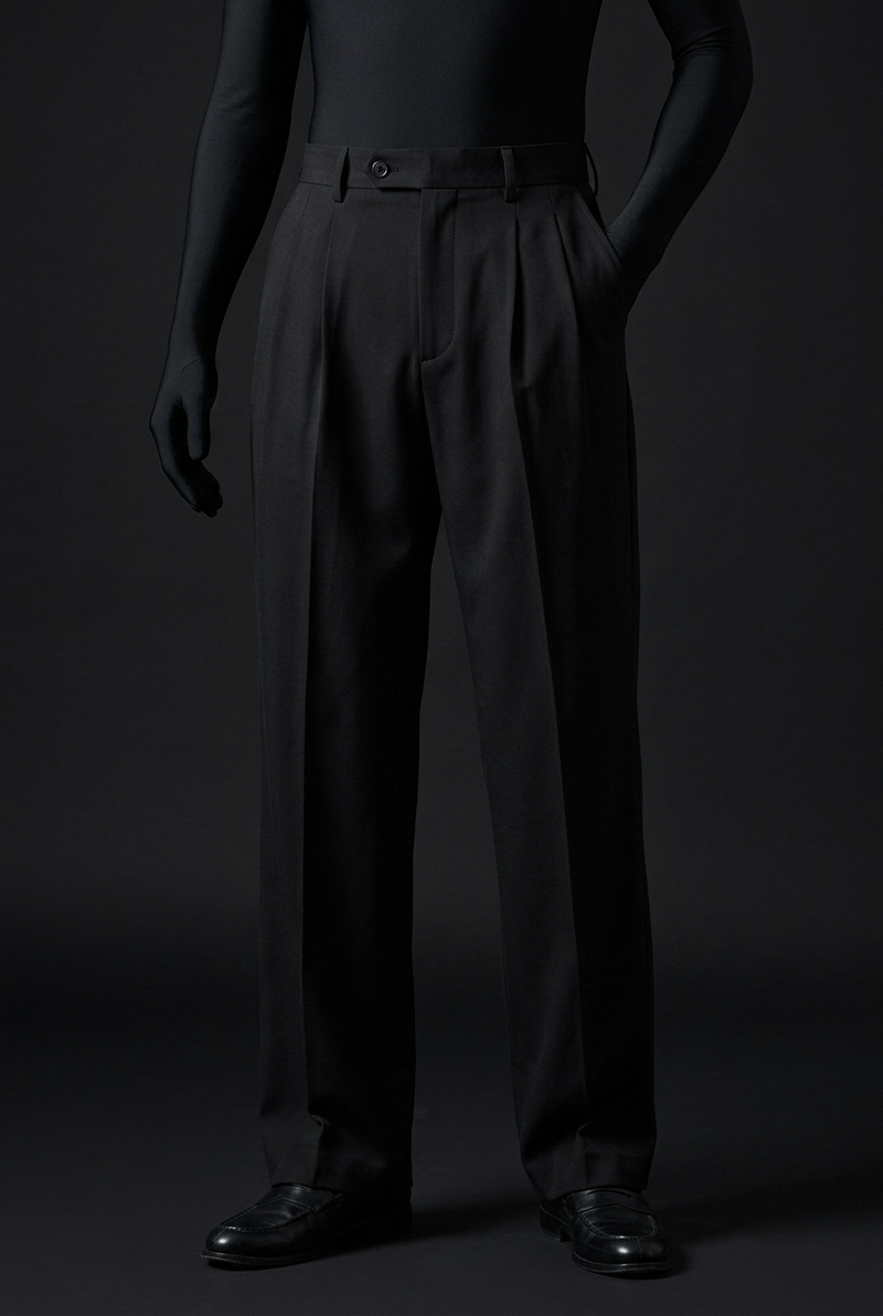 Jet Black Stretch Pants for Sleek Everyday Comfort