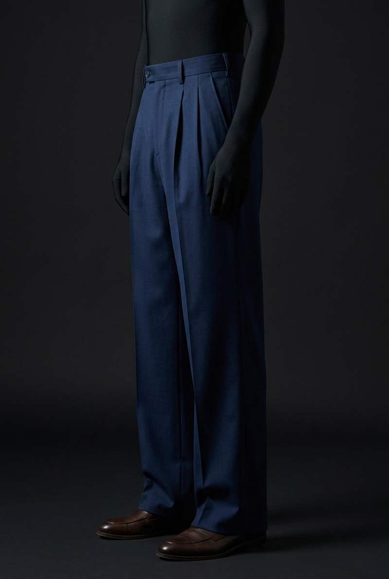 Navy Blue Stretch Pants for Classic and Comfortable