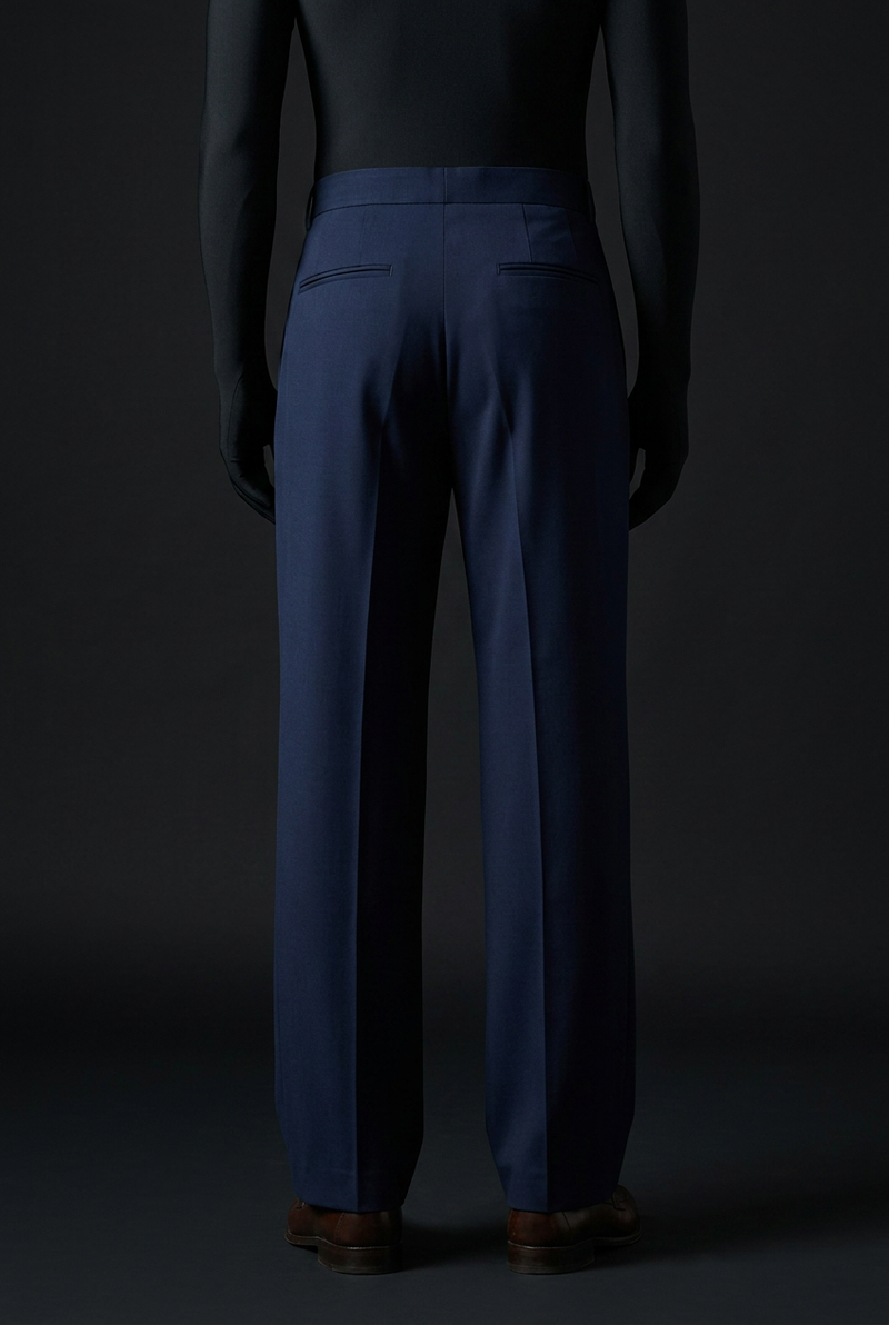 Navy Blue Stretch Pants for Classic and Comfortable