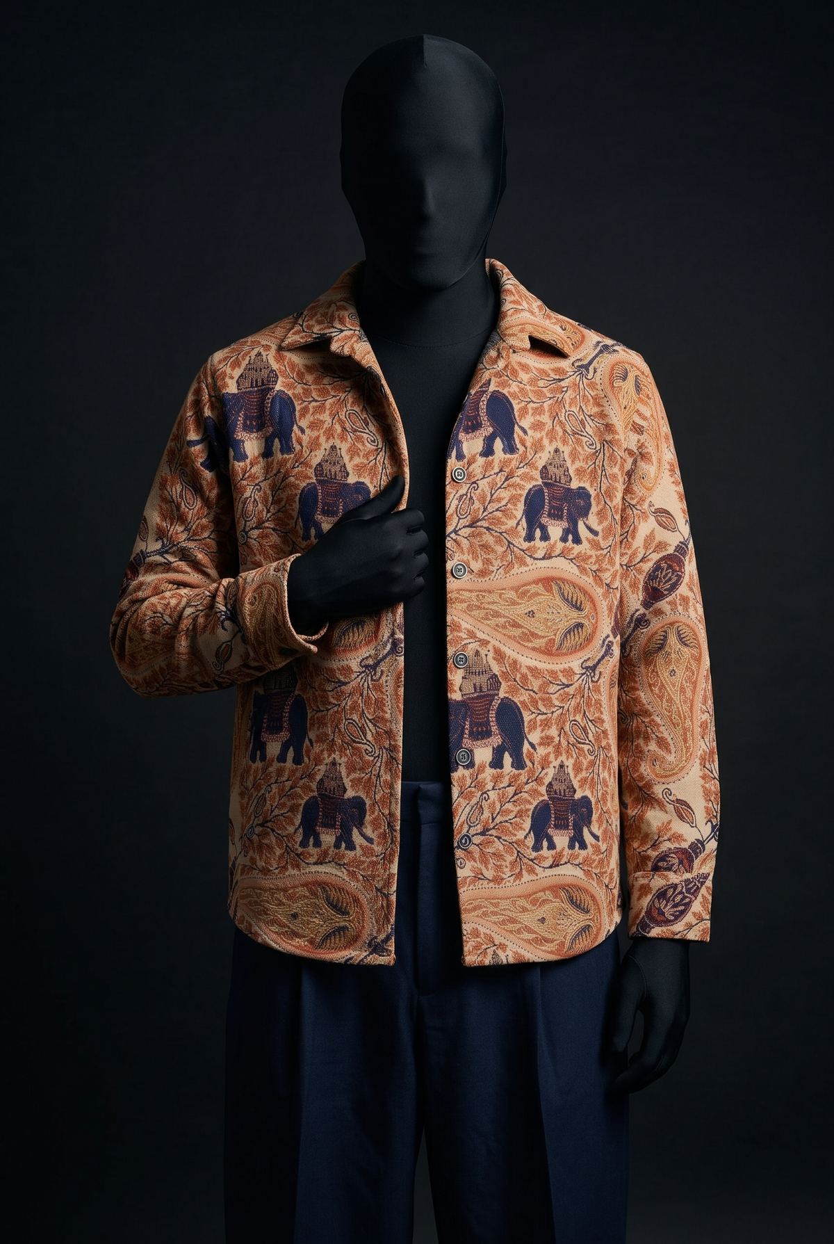 Elephant Memoir Over Shirt – Premium Jacquard Over Shirts