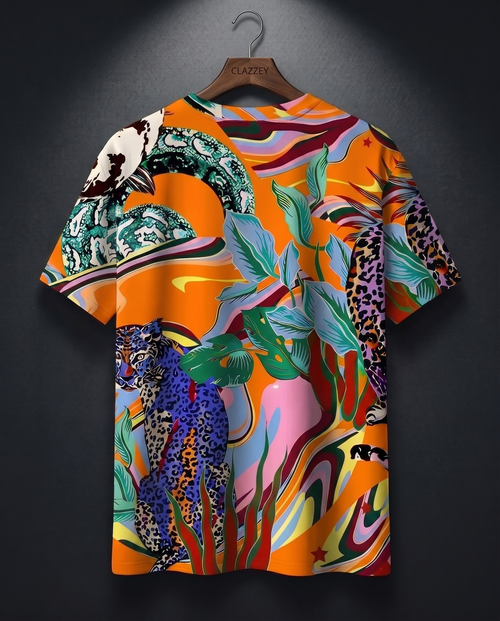 Jungle Trip Printed Tee - Nature-inspired