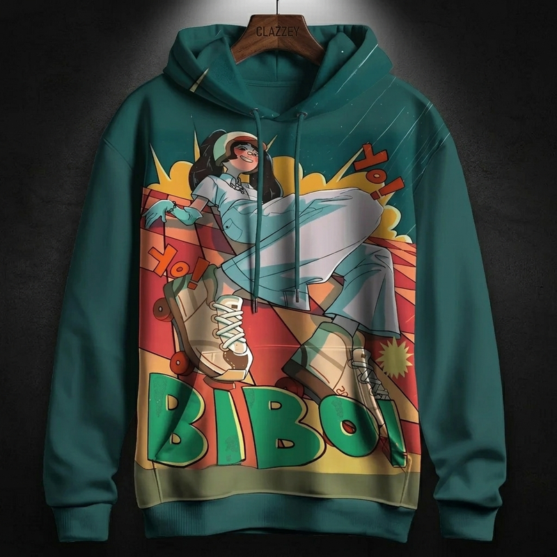 Bibo Blast Printed Hoodie