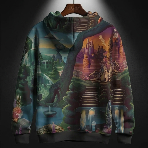 Ethereal Valley Printed Hoodie