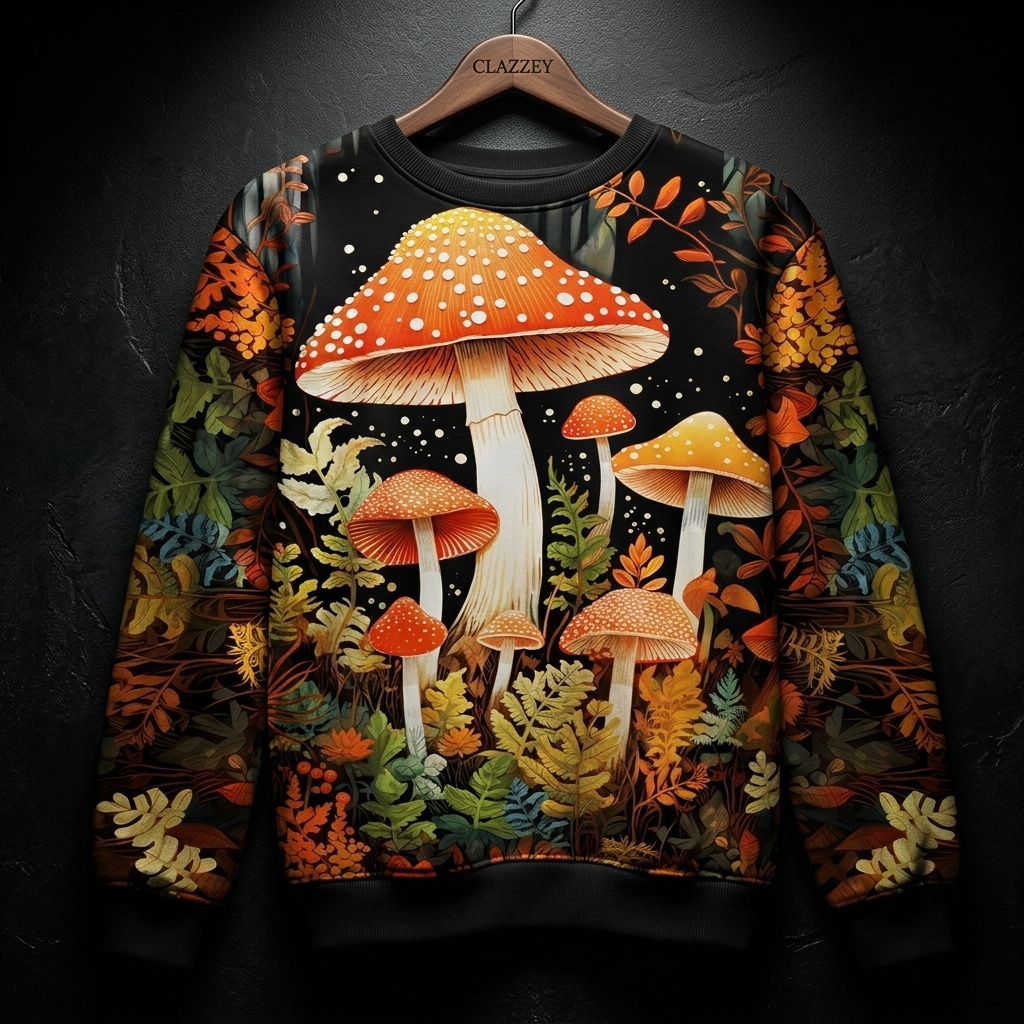 Shroomed Wonderland Printed Sweatshirt
