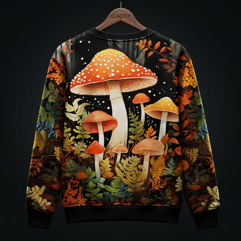 Shroomed Wonderland Printed Sweatshirt