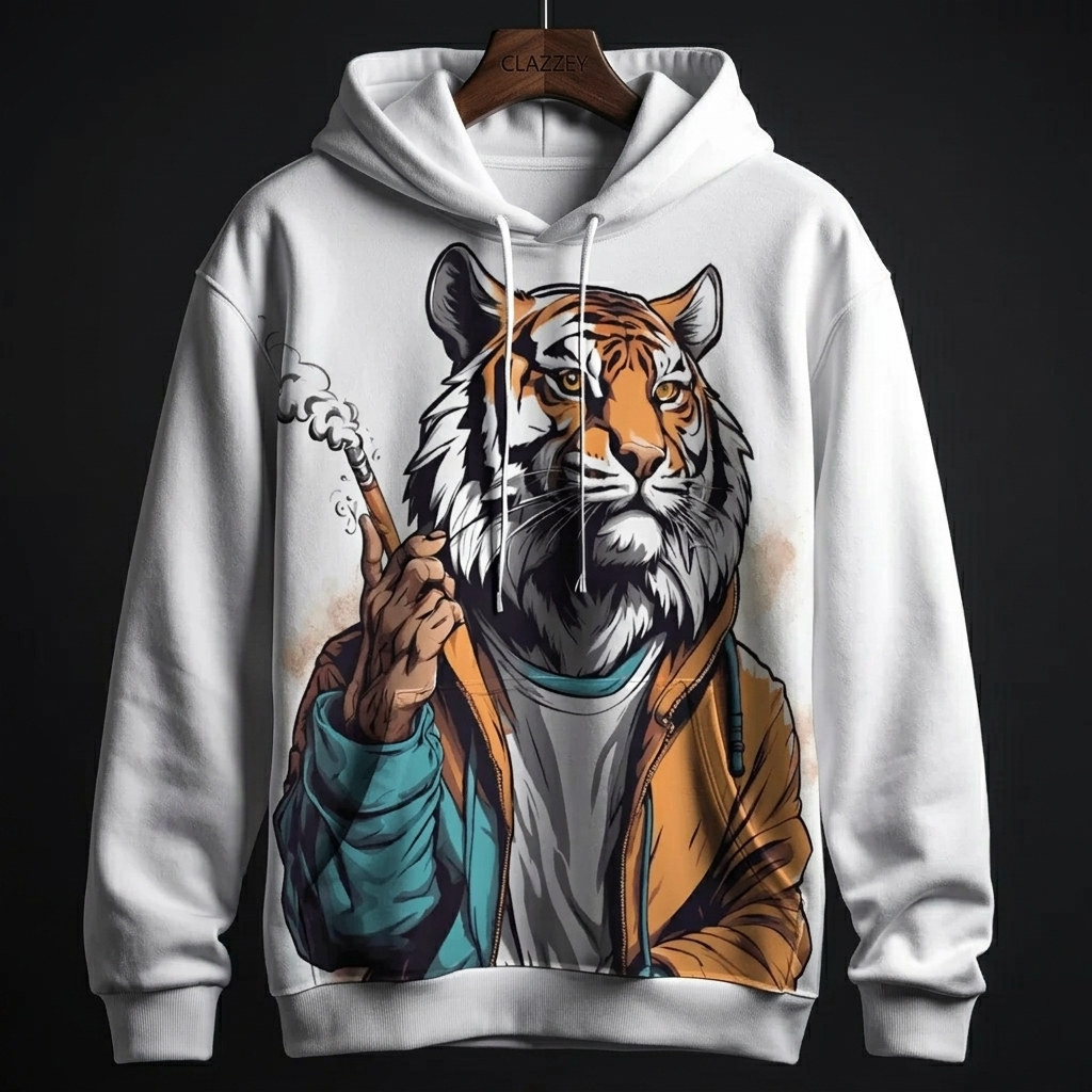 Wild Cigar Printed Hoodie