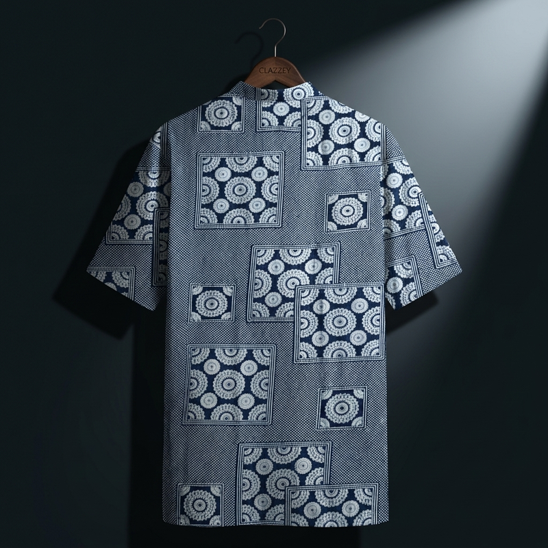 Indigo Mosaic Short Kurta