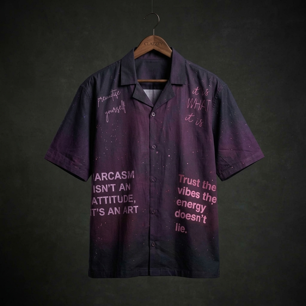 Cosmic Verse Cotton Shirt – Exclusive Designer Shirt