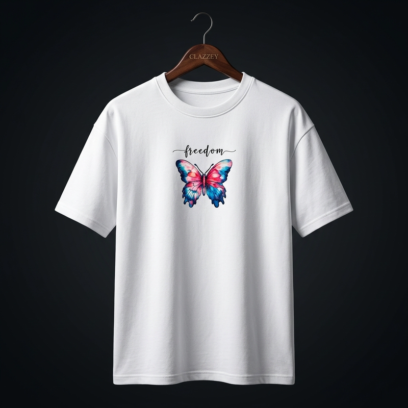 FREEDOM Cotton Printed Oversize Tee