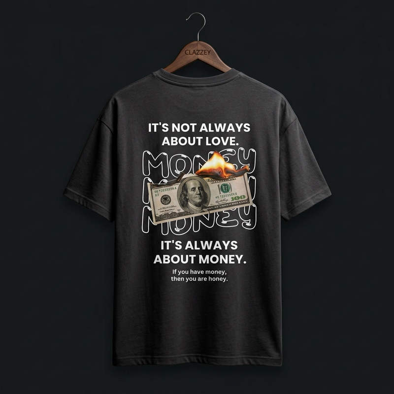 Money Kills Cotton Oversize Tee