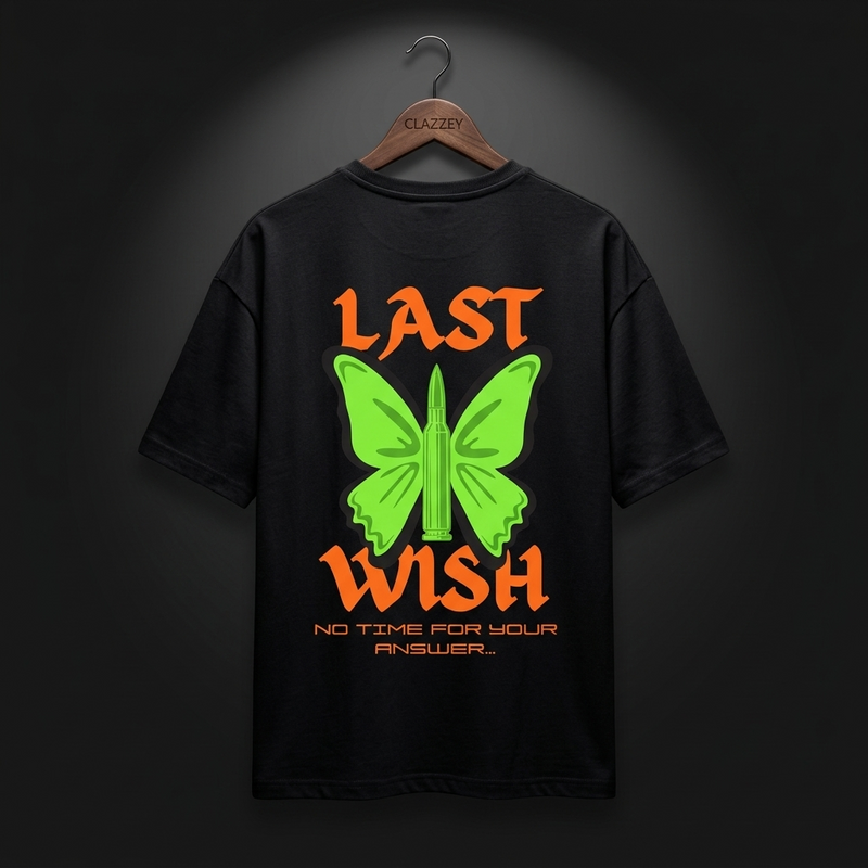 Last Wish Printed Oversize Tee