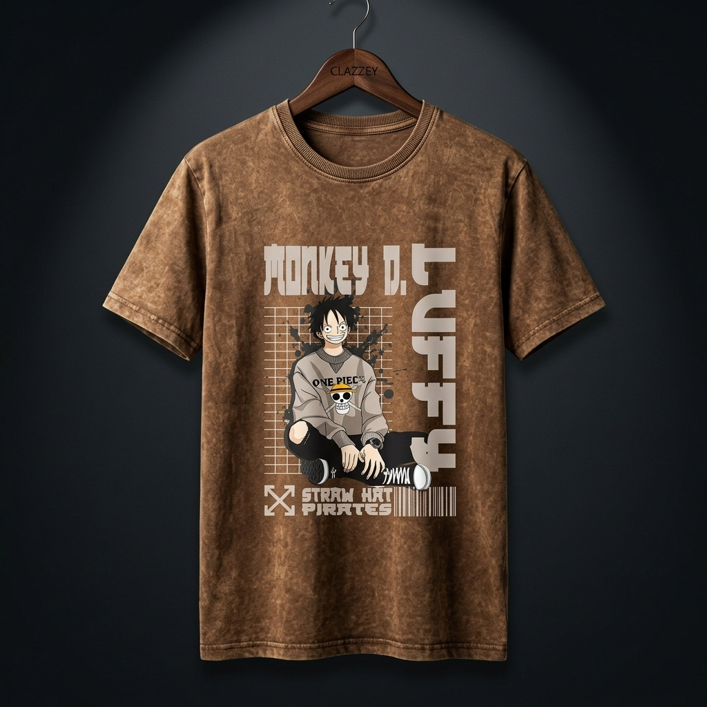 SANDSTONE PIRATE ACID WASH TEE