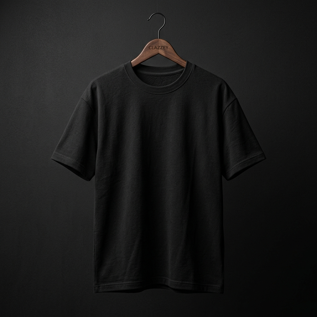 Classic Black Premium Oversized Tee