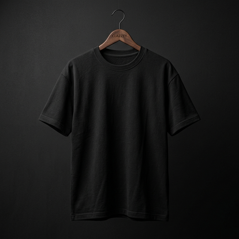 Classic Black Premium Oversized Tee