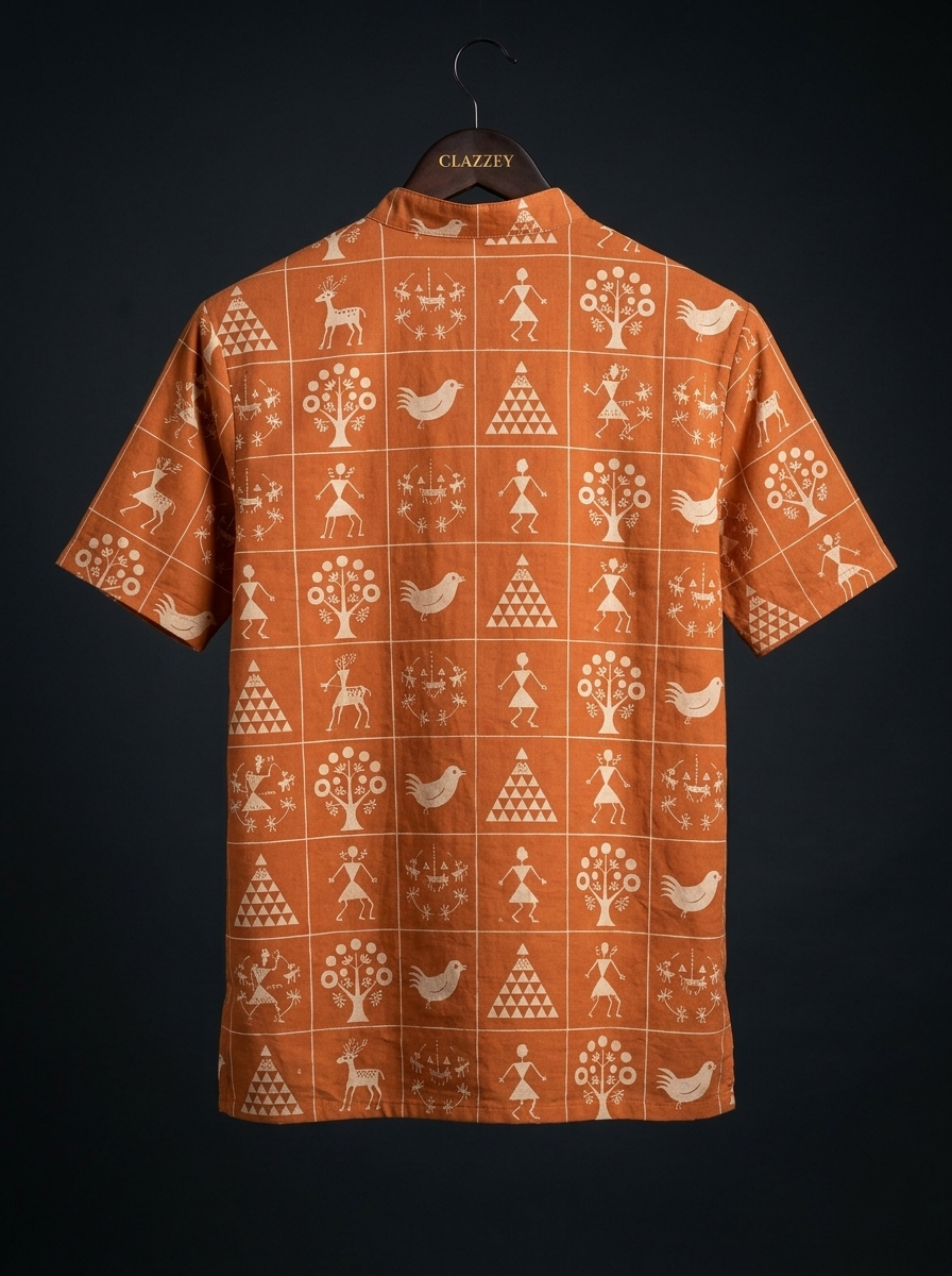 Elephant Roots Short Kurta hanging back view