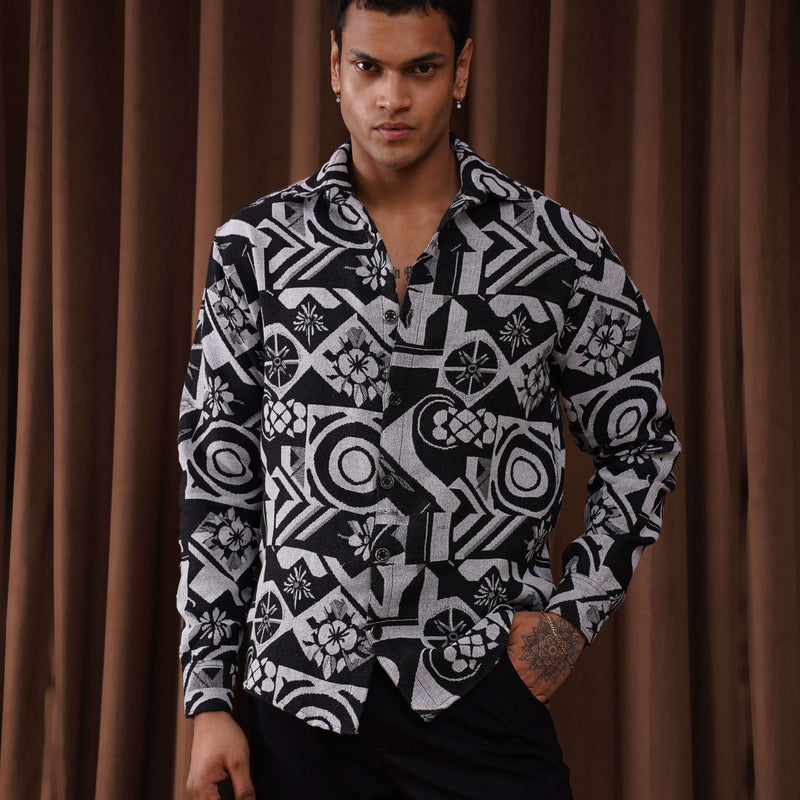 Graphic Illusion Shacket – Bold Street Layer