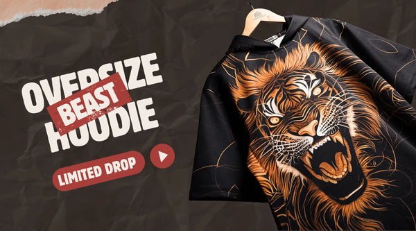 Unleash the Street: Lionstorm Oversized Hoodie