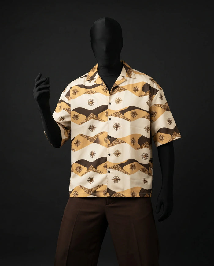 Boxy Cuban Collar Shirt