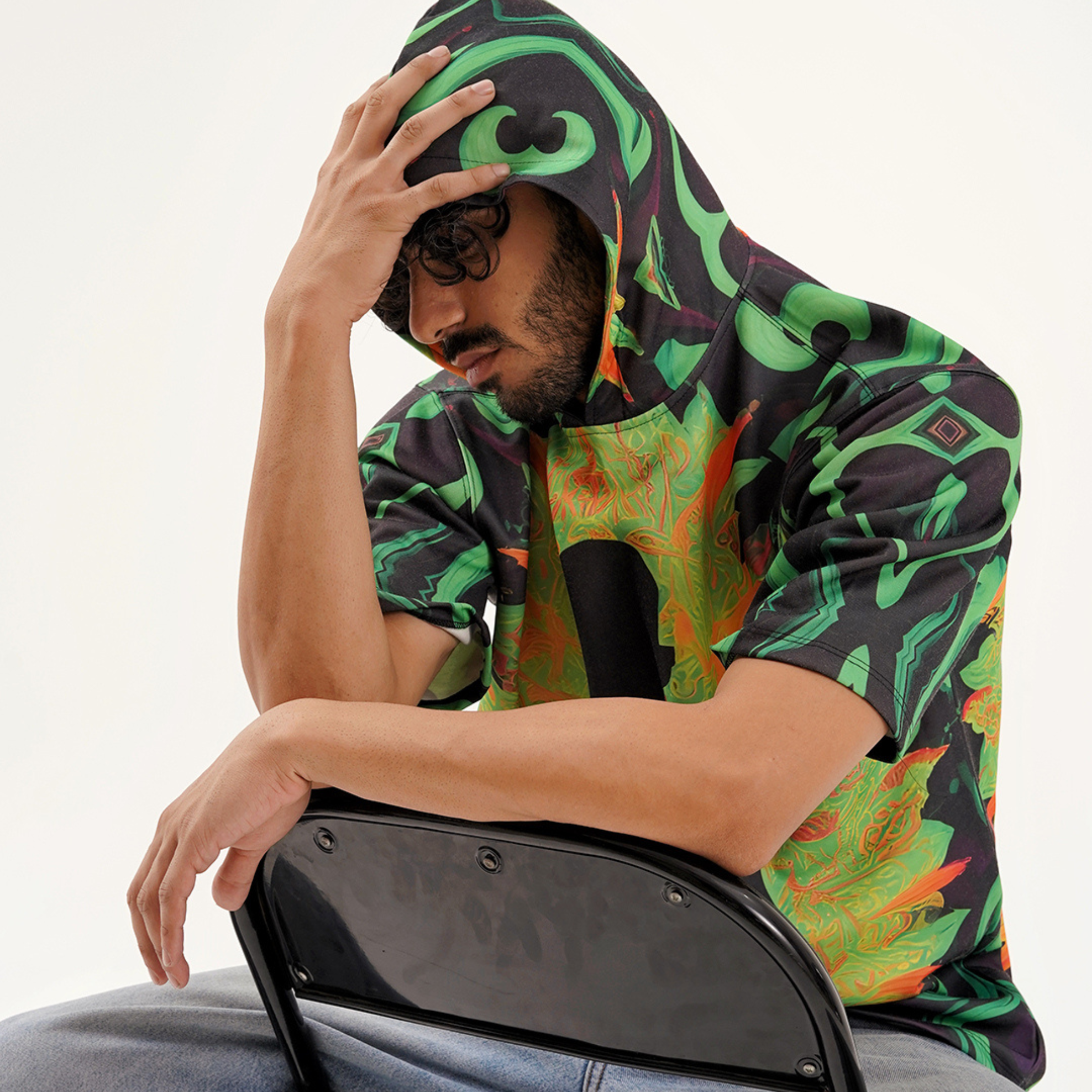 Half Oversized Hoodie