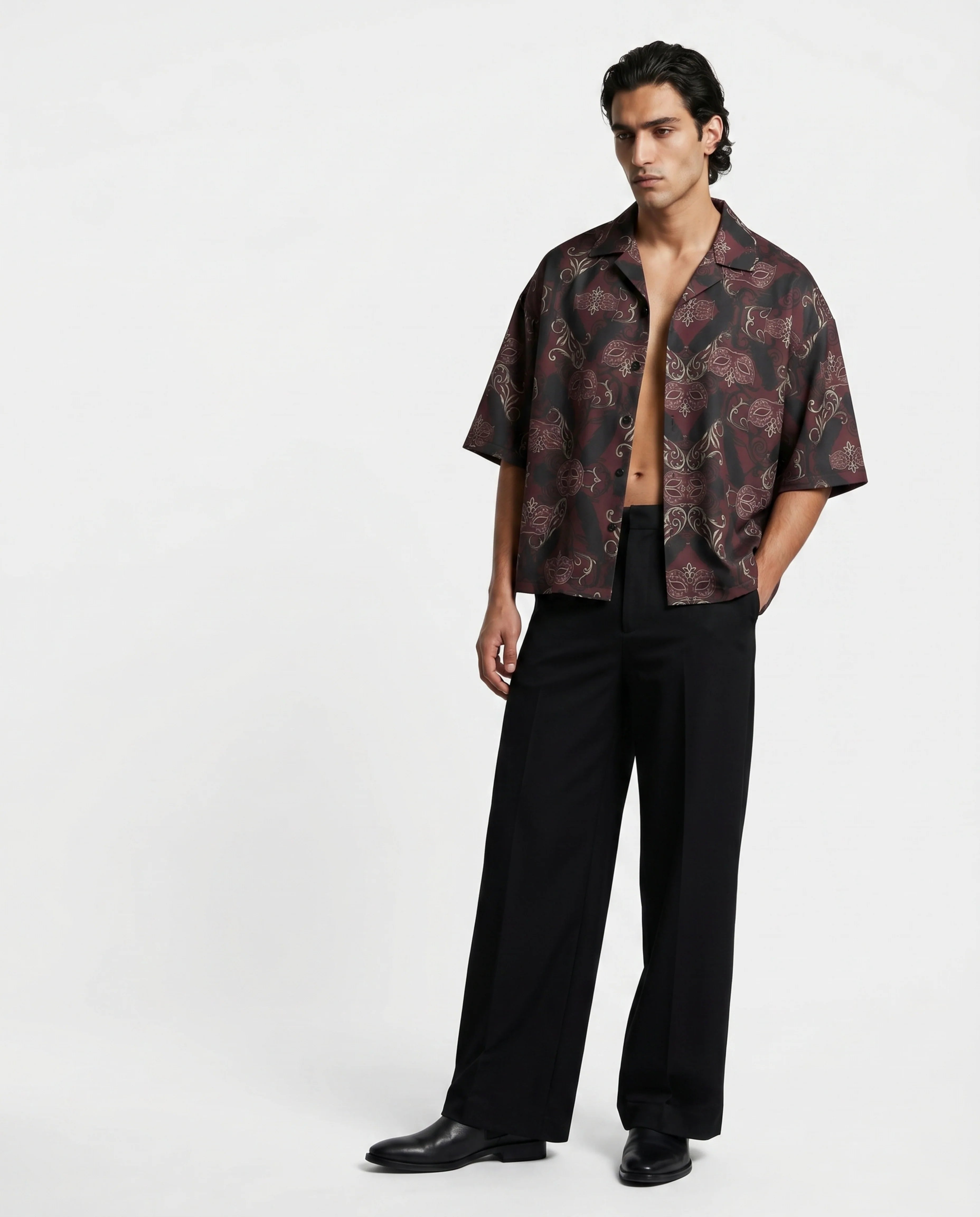The Rebellion Tiger Boxy-Fit Cuban Shirt (Copy) CLAZZEY