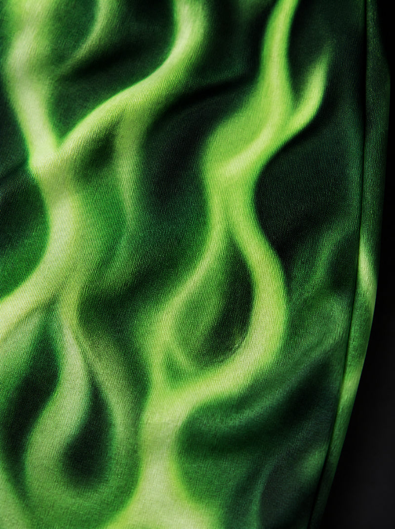 Neon Inferno Printed Baggy Pants