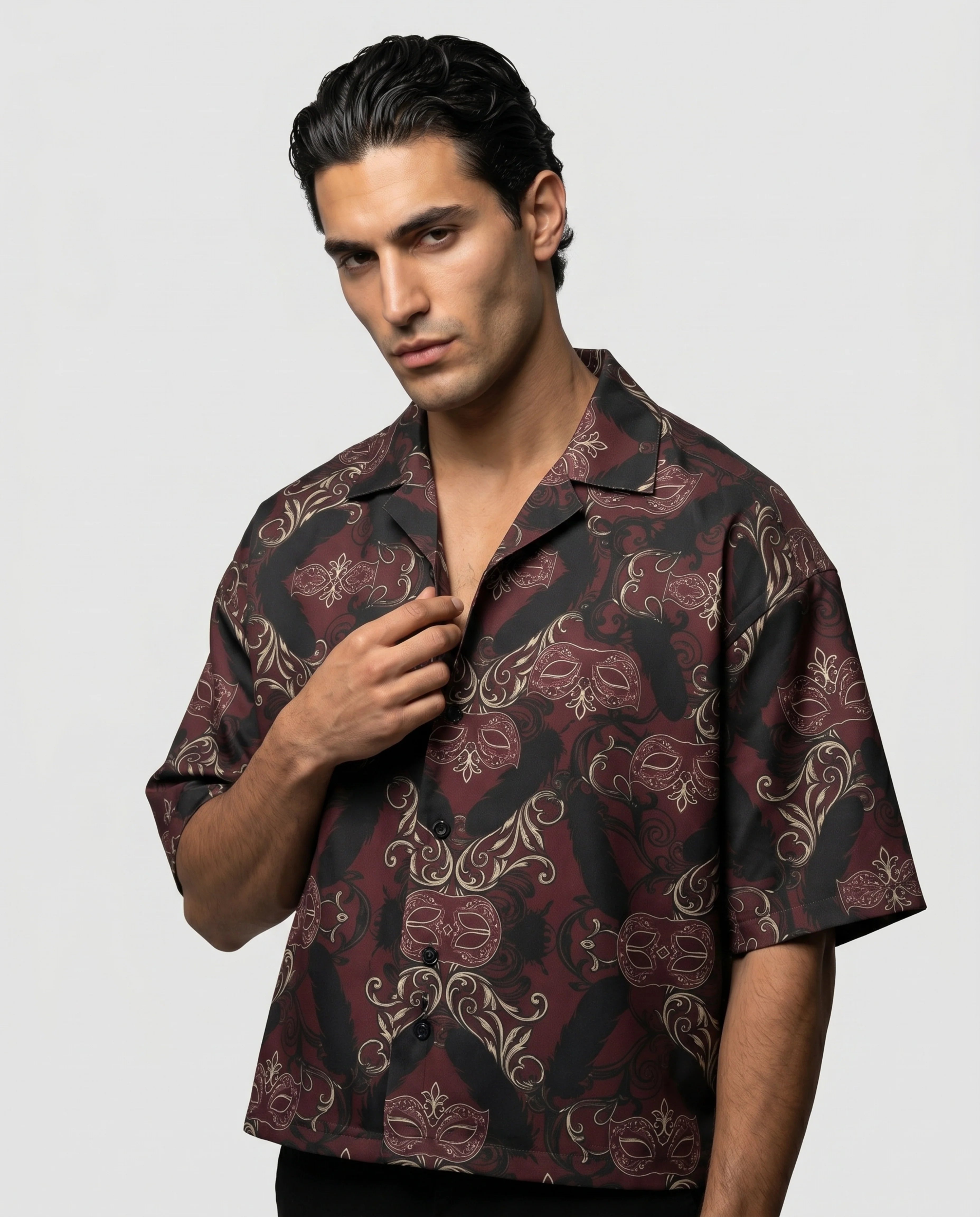 The Rebellion Tiger Boxy-Fit Cuban Shirt (Copy) CLAZZEY