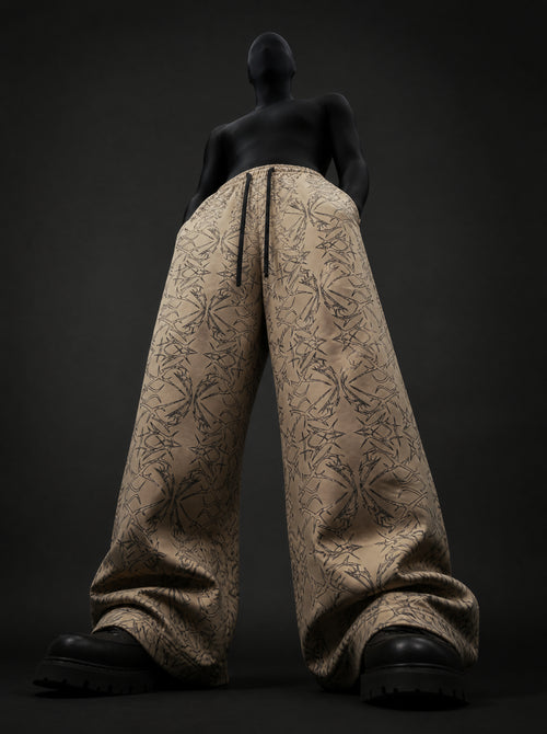 Abstract Web Baggy Pants