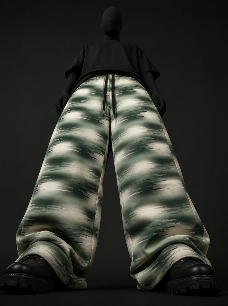 Glitch Moss Baggy Trousers
