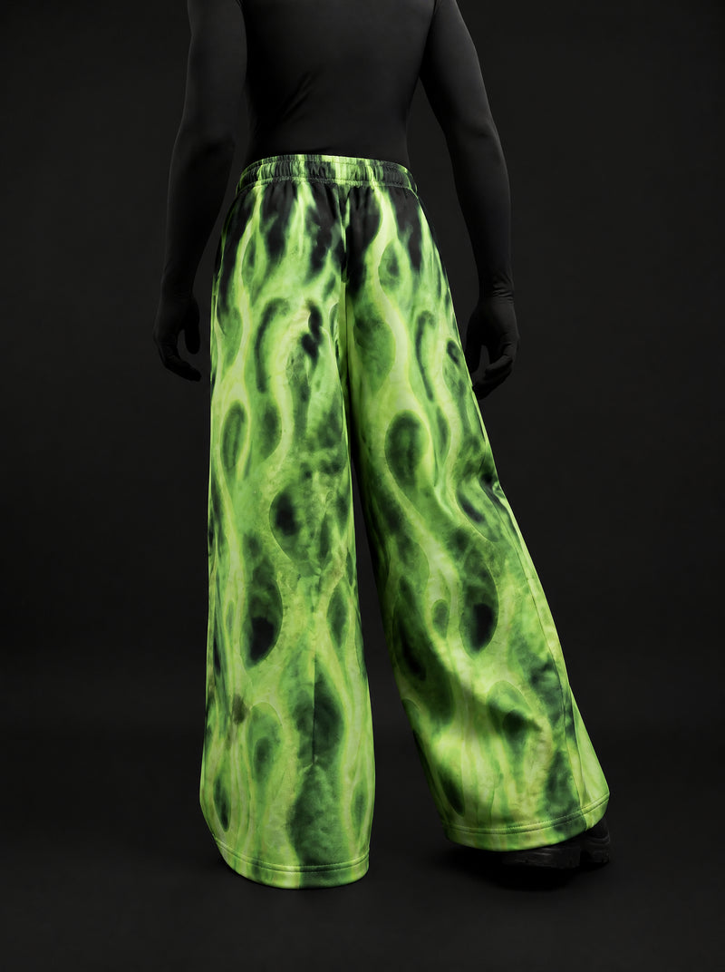 Neon Inferno Printed Baggy Pants