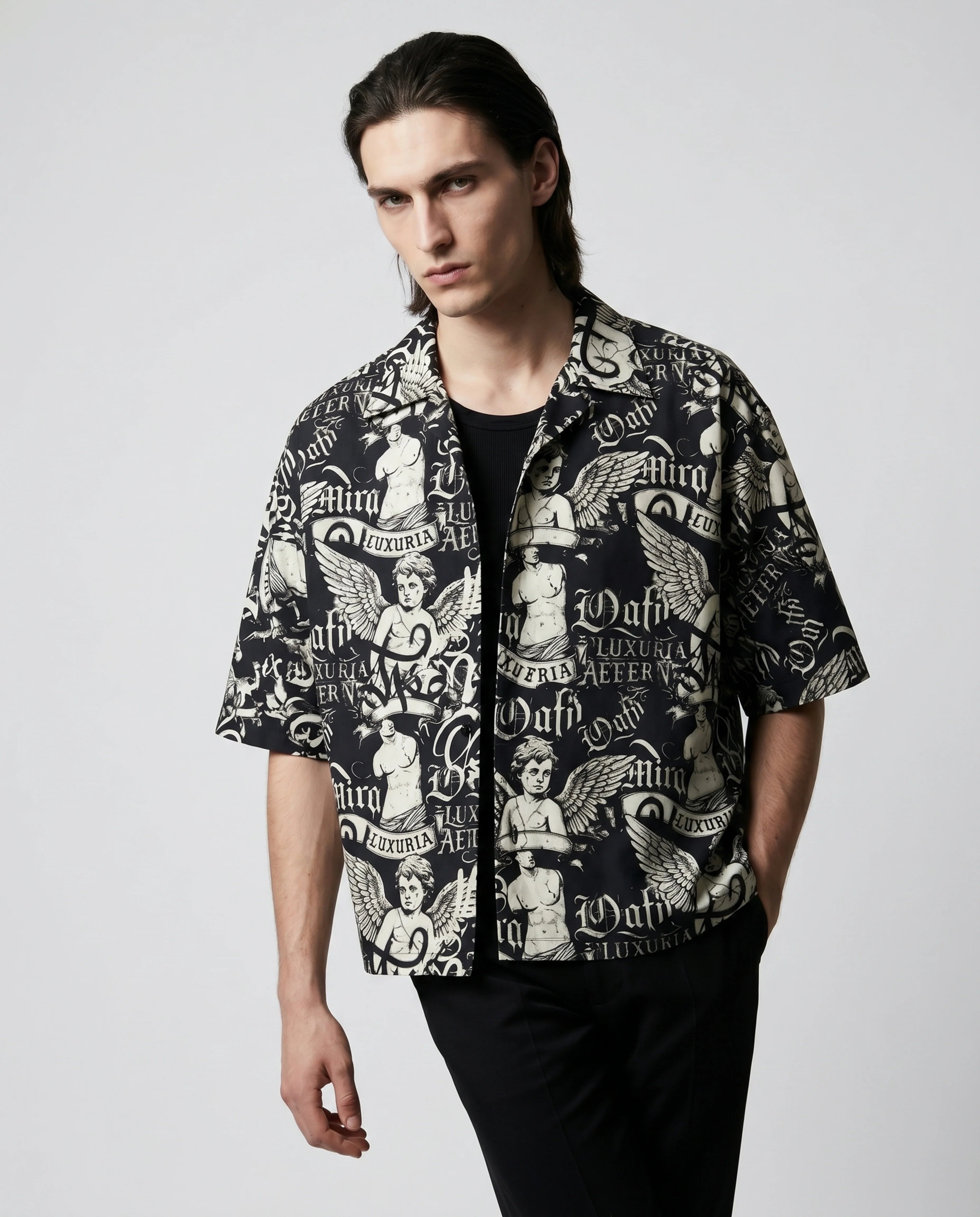 The Runic Boxy-Fit Cuban Shirt (Copy) CLAZZEY