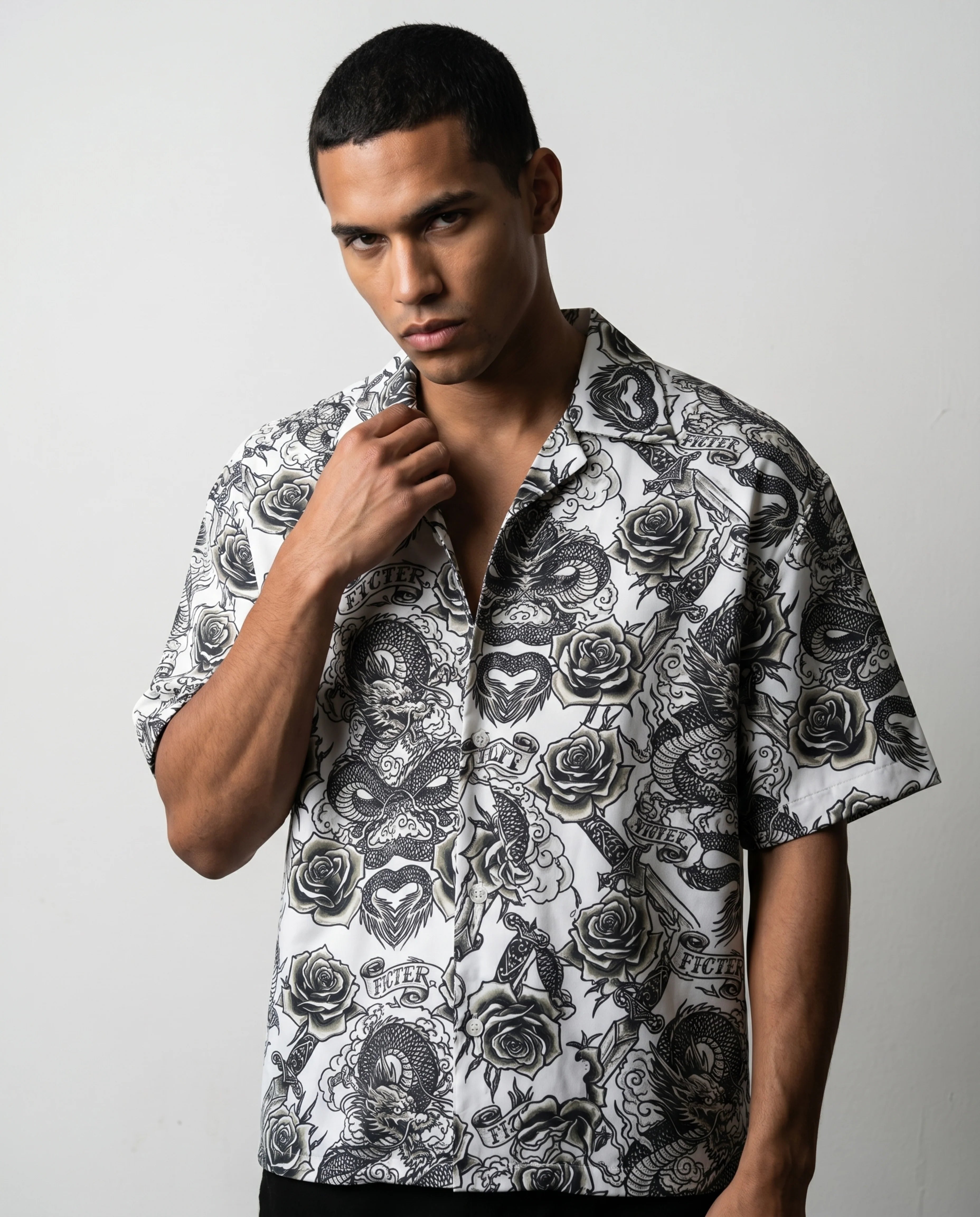 The Tattoo Boxy-Fit Cuban Shirt CLAZZEY