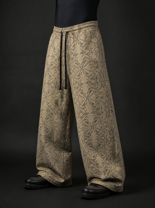 Abstract Web Baggy Pants