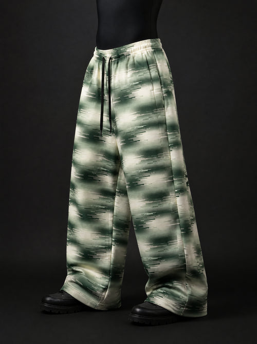 Glitch Moss Baggy Trousers