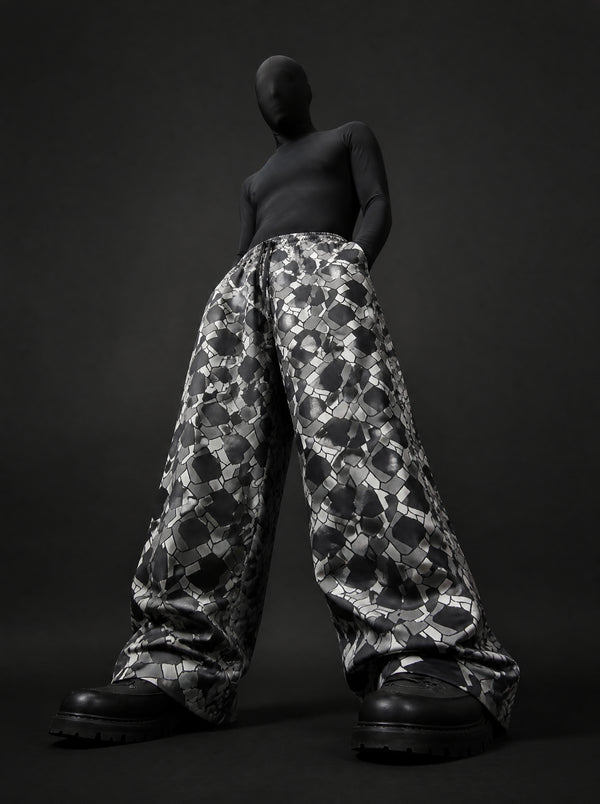 Geometric Printed Baggy Pants