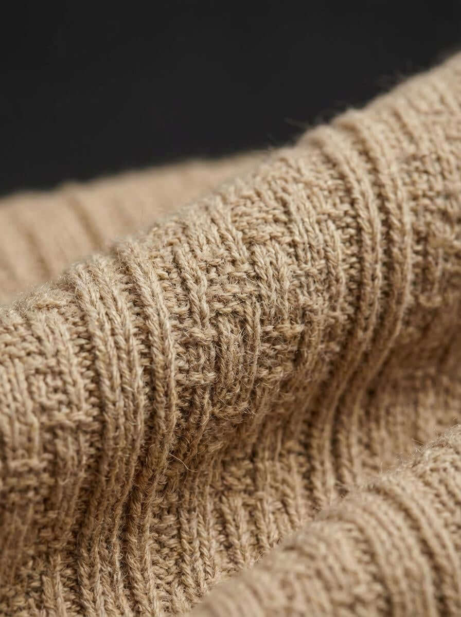 Daily Luxe Jacquard T-shirt  – Desert Sand