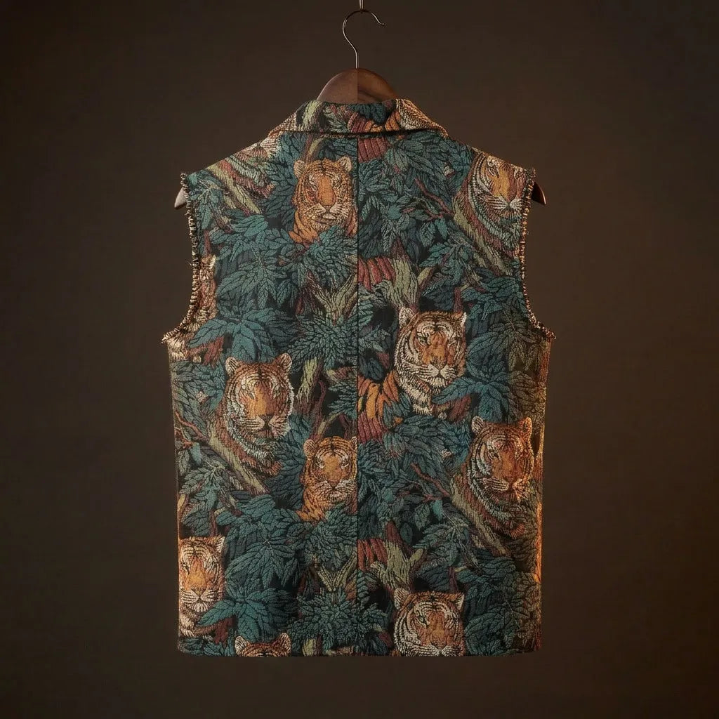 Jungle Royalty Jacquard Vest