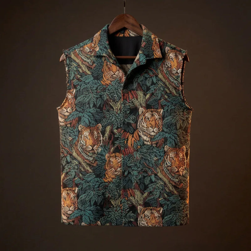 Jungle Royalty Jacquard Vest