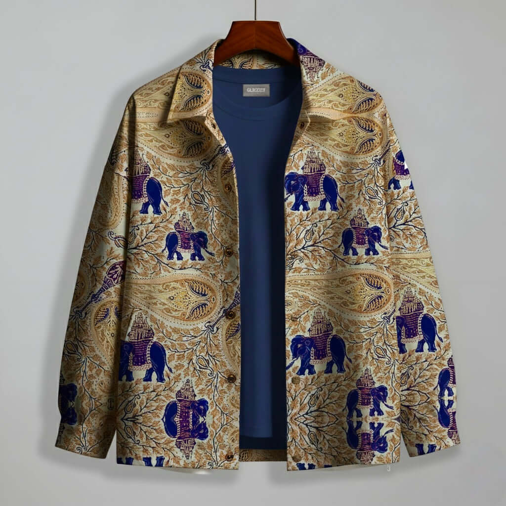 Elephant Memoir Shacket – Premium Jacquard Comfort