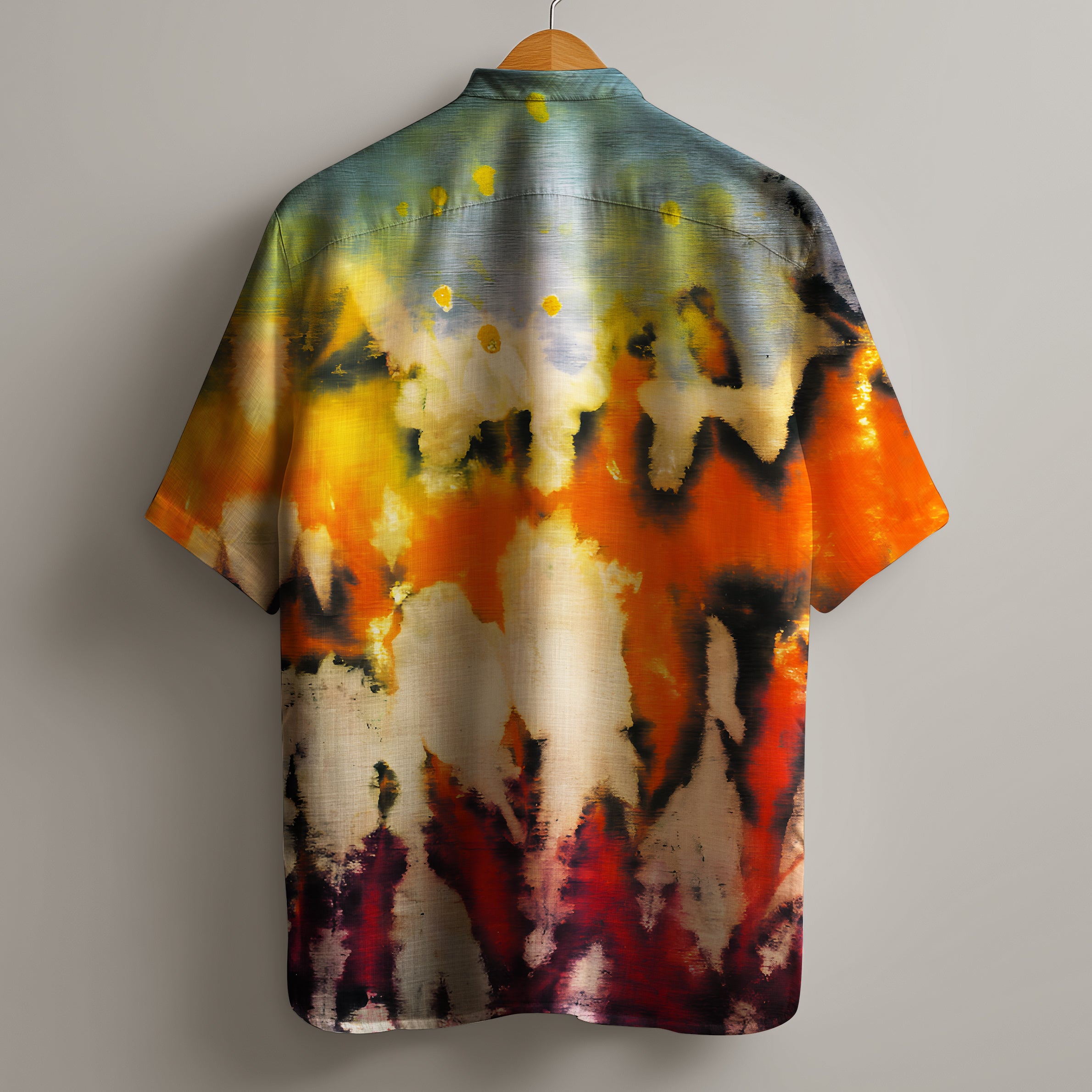 Abstract Fire Short Kurta