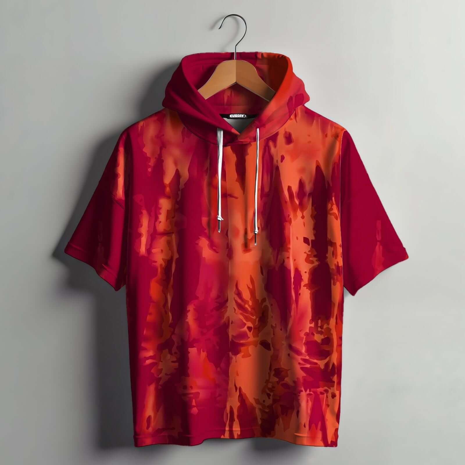 Inferno Veil Oversized Hoodie for Fiery and Bold Streetwear Style