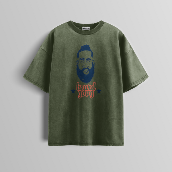 Beard Mafia Acid Wash Tee