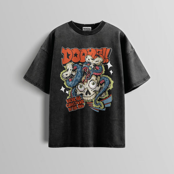 Doom Serpent Acid Wash Tee