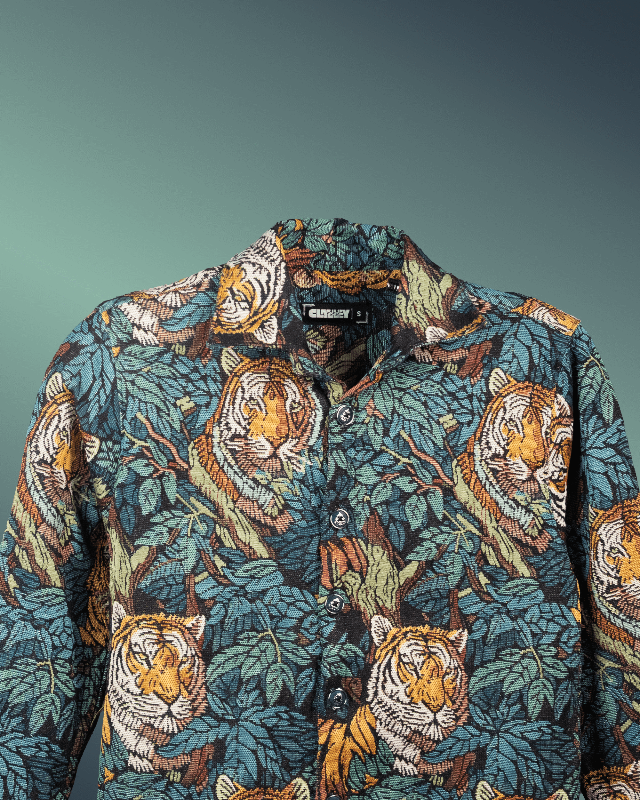 Jungle Royalty Shacket – Designer Cotton Jacket