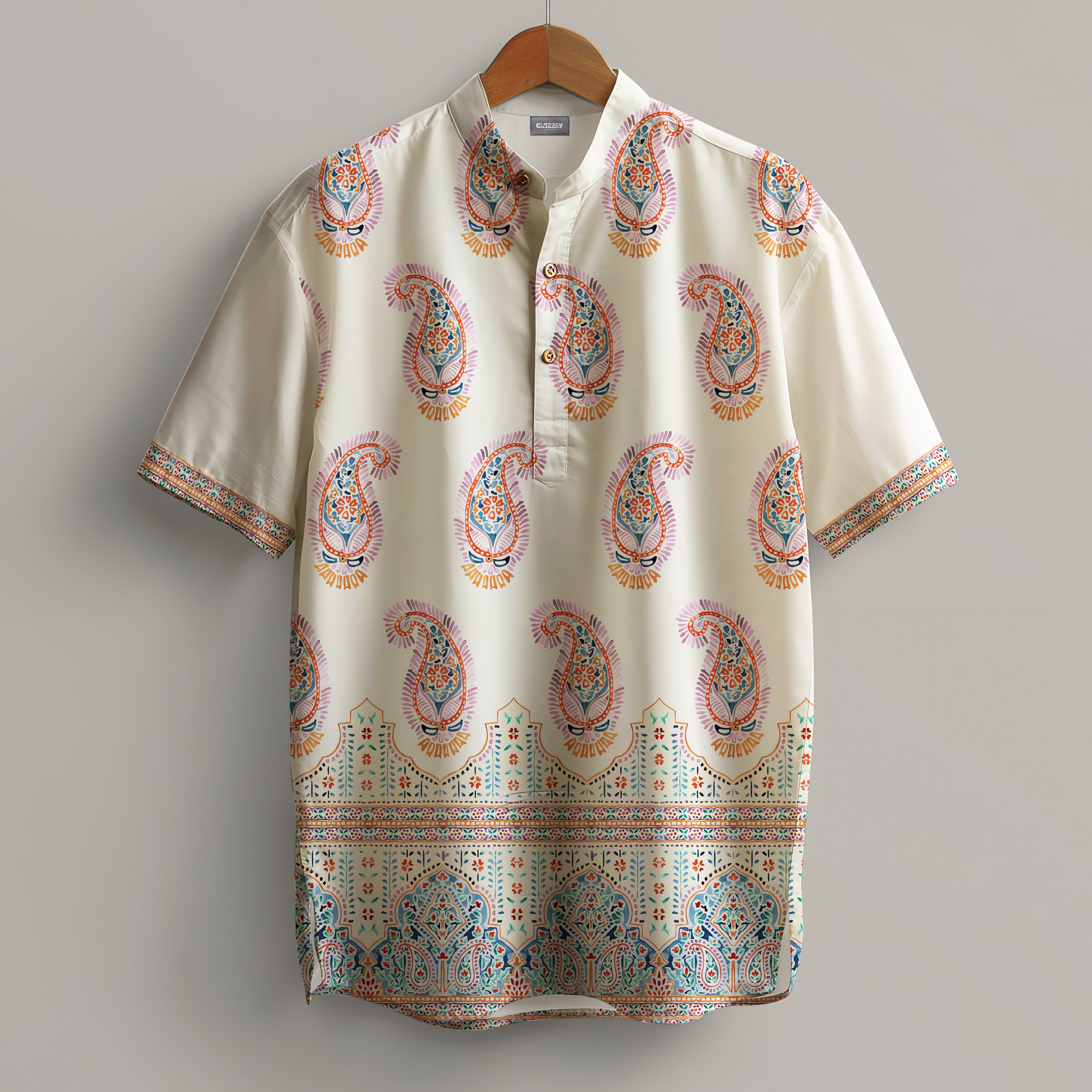 Heritage Charm Short Kurta | Elegant Ethnic Wear for Men