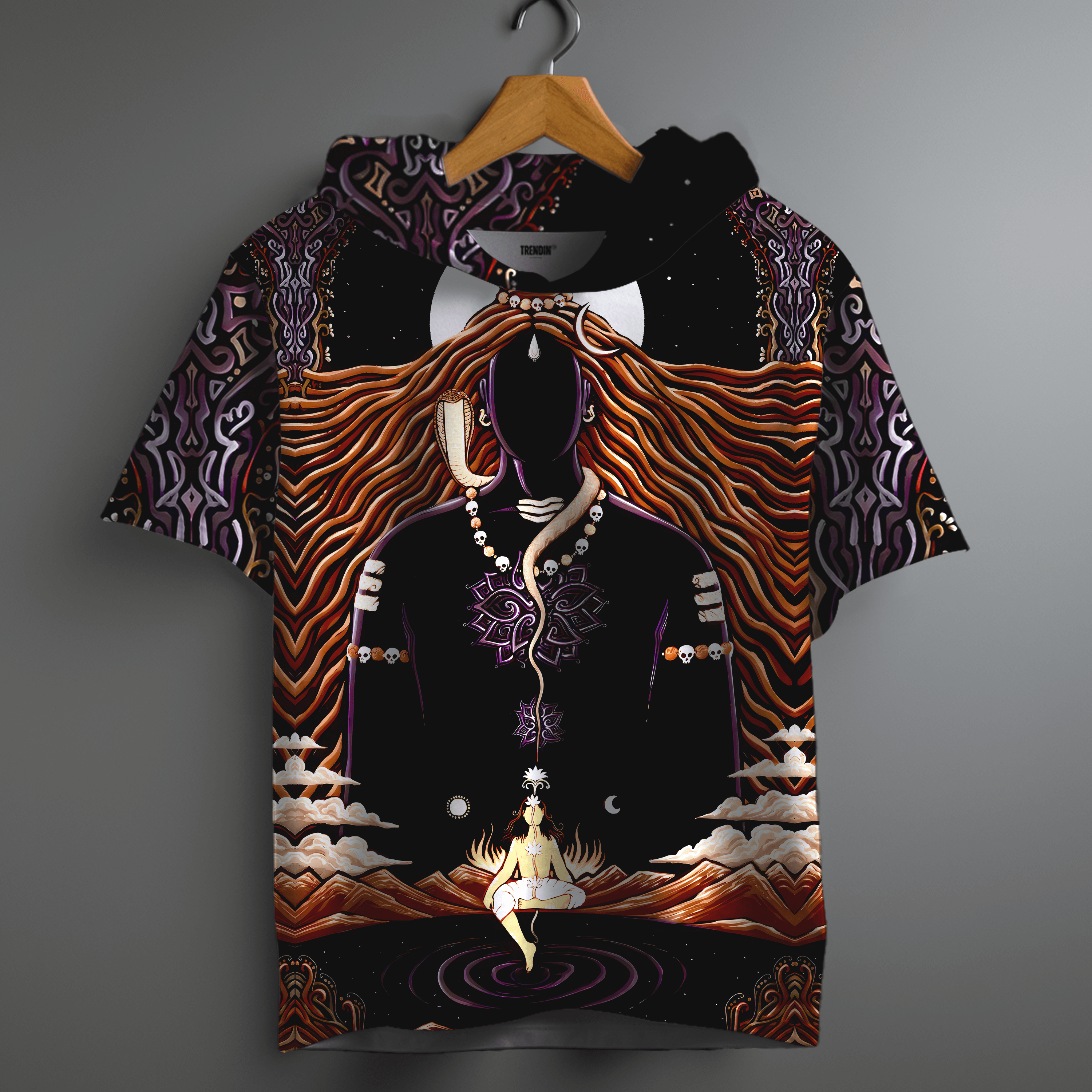 Shivaverse Oversized Hoodie for Spiritual and Bold Streetwear